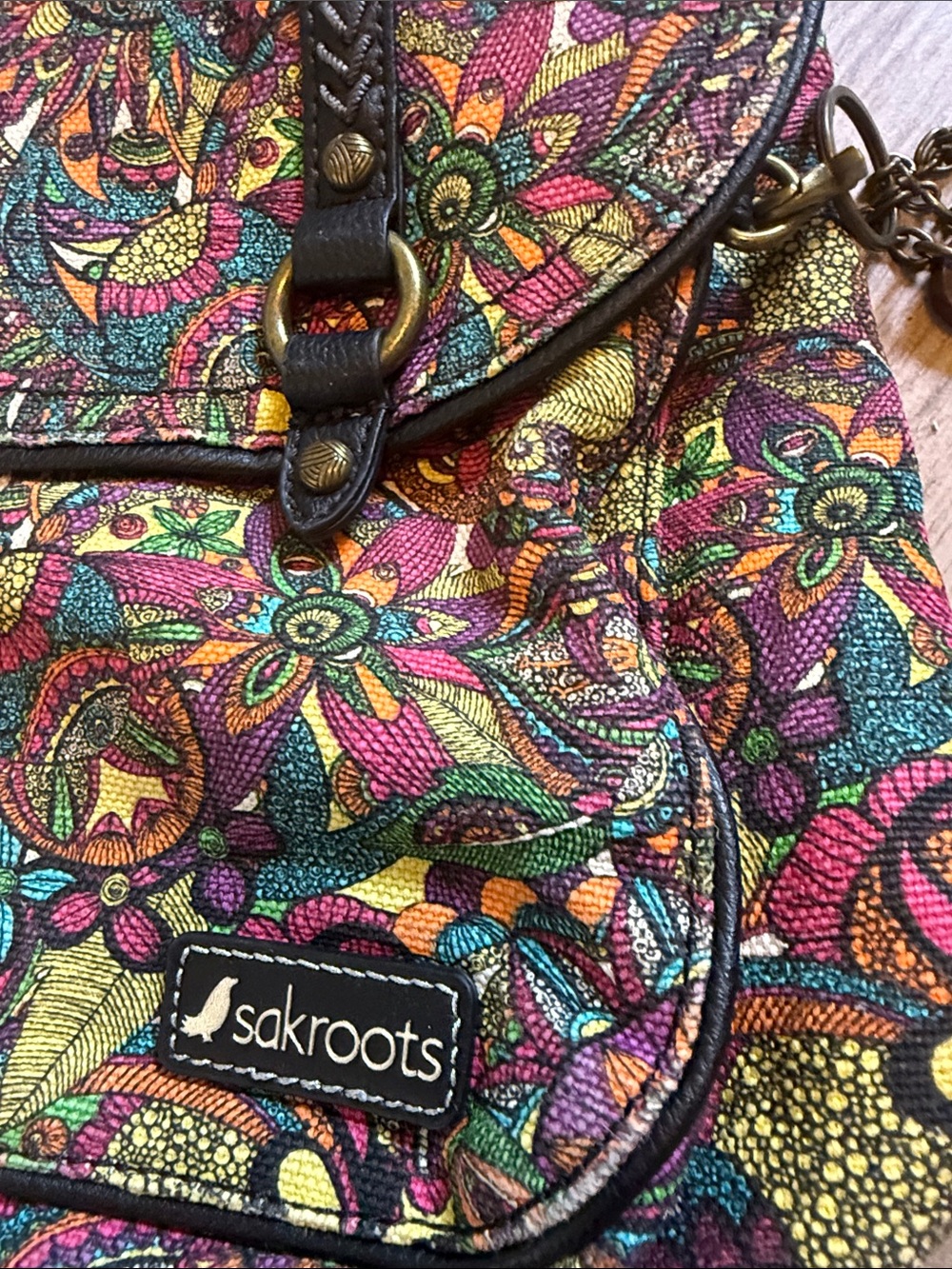 Sakroots convertible backpack crossbody bag - Picture 2 of 8